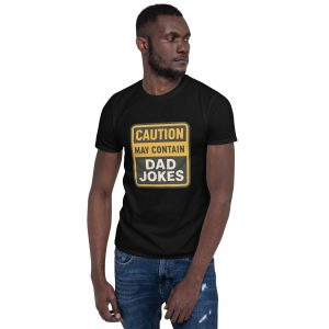 Caution: May Contain Dad Jokes Soft-Style Men's T-Shirt